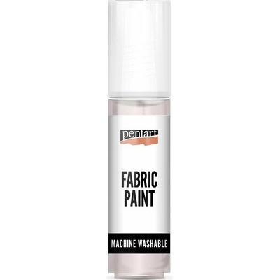 Metalická Pentart farba na textil 20 ml perlovobiela