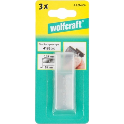 Wolfcraft břit náhradní 3ks pro kovovou škrabku 4126000