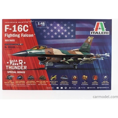 Italeri Lockheed martin F 16c Fighting Falcon Vojenské lietadlo 1978 / 1:48