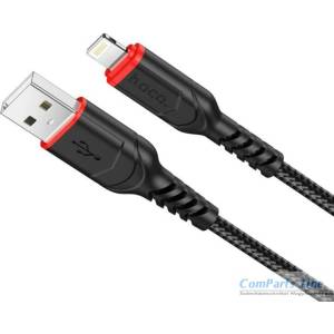hoco. X59 USB 2.0 USB-A към Lightning кабел за пренос на данни и зареждане 3 м черен (HC623056) (HC623056)