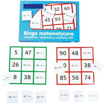 Бинго умножение и деление в рамките на 100