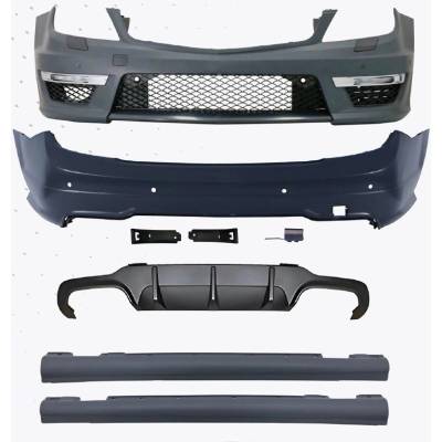 Боди кит Mercedes C-Class W204 (2011-2013) - AMG C63 дизайн (2042101)