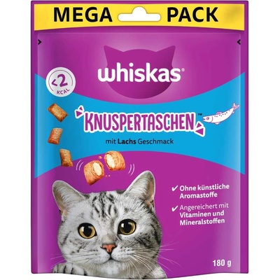 Whiskas Křupavé taštičky Losos 180 g