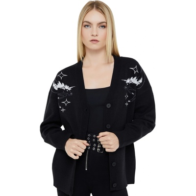 KILLSTAR Дамски пуловер KILLSTAR x ADVENTURE TIME - Monochromi Corn - Black - KSRA013218