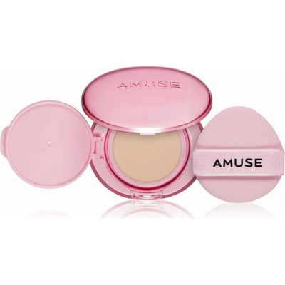 Amuse Dew Power Vegan Cushion 1.5 Natural Rozjasňující make-up v houbičce 15 g