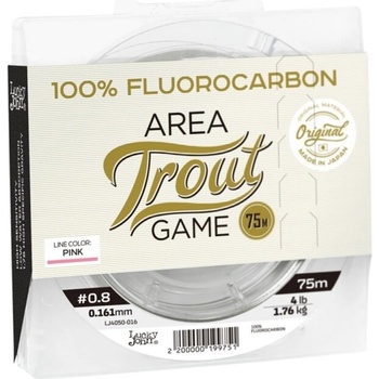 Lucky John FLUOROCARBON AREA TROUT GAME PINK Line 75 m 0,201 mm 2,8 kg