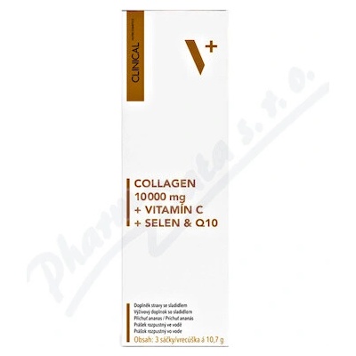 Clinical Collagen 10000 mg + vitamín C + selén & Q10 3 x 10.7 g
