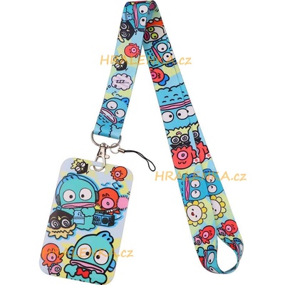 Šňůrka na krk 24355 s pouzdrem Sanrio Hangyodon