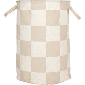OYOY Living Design Бежов/кремав текстилен кош за пране Chess - OYOY Living Design (L301024)