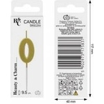 GoDan Piker lid B&C number 0 metallic gold 9.5x2.3 cm BH-SPZ0