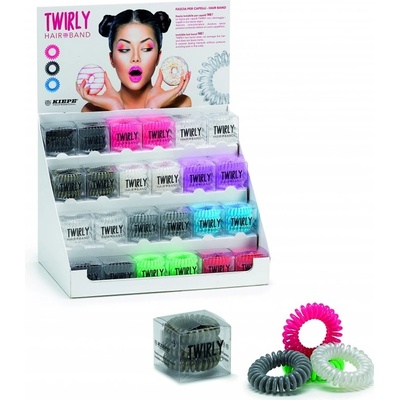 Kiepe Twirly Hair Band hnědákreativní gumičky do vlasů