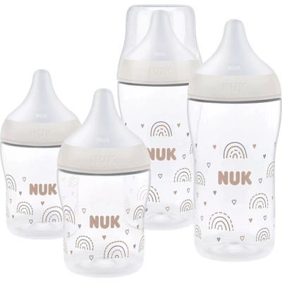 Nuk Комплект шишета NUK Perfect Match - TC, РР, 0 м+, 4 части, дъга (10225350)