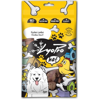 Lyopro mrazom sušené kuracie srdce 50 g