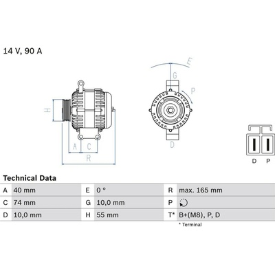Alternátor BOSCH 0 986 080 320