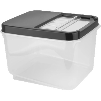 Horecano HOME-Контейнер за съхранение на продукти АНТРАЦИТ/ПРОЗРАЧЕН 33.5x28xh23cm 16L (07556) (017400)
