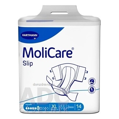MoliCare Slip extra plus 6 kvapiek XL zalepovacie inkontinenčné nohavičky, 150 - 175 cm, 1x14 ks