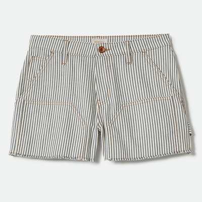 Brixton kraťasy Essex Cut Off Painter short Azure Blue Pinstripe AZBPS