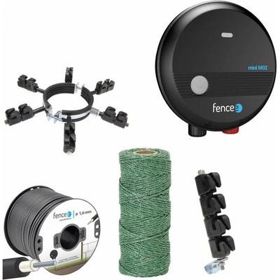 fencee Set elektrického ohradníku proti škůdcům - kuna, vydra, lasička - síťový zdroj - lanko 100 m