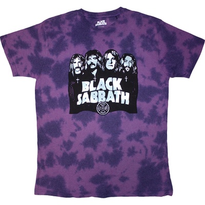 Black Sabbath Band & Logo Wash Collection Purple L Риза (BSTS57MDD03)