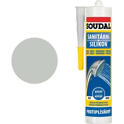 Soudal Sanitárny silikón 280 ml sivá