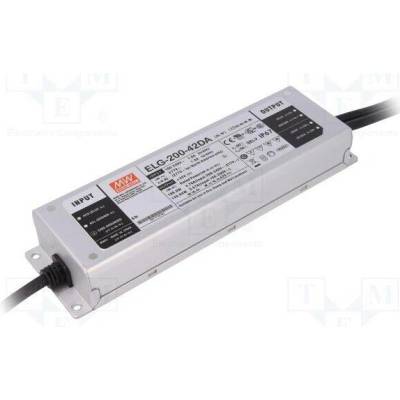 MEAN WELL ELG-200-42DA Napájecí zdroj: spínaný; LED; DALI; 200W; 42VDC; 4,76A; 100÷305VAC