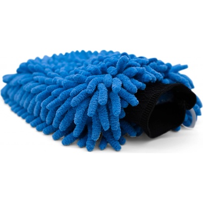 The Collection Chenille Wash Mitt Petrol Blue