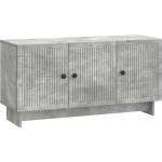 vidaXL ТВ шкаф 99 x 34, 5 x 50 см Бетонно сиво Инженерна дървесина (894028)