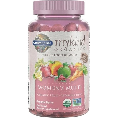 Garden of Life Mykind Organics Women's Multi Gummies Organic Berry 120 vegan gummy drops