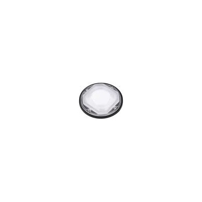 Čočka LED kulatý Mat: silikon průhledná Barva: černá H: 11,3mm