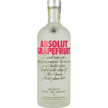 Absolut Grapefruit 40% 1 l (holá láhev)