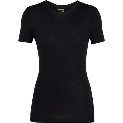 Icebreaker Дамско мериносово термобельо Icebreaker Women's 175 Everyday S/S Crewe Merino base layer - Black (115-0918-0113)
