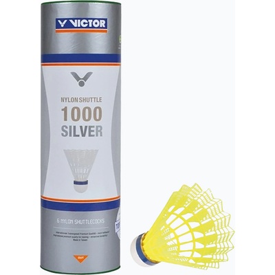 VICTOR Совалки за бадминтон VICTOR Nylonshuttle 1000 бавни жълти