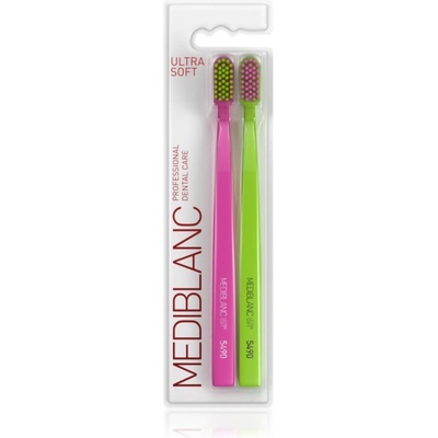 MEDIBLANC 5490 Ultra Soft четки за зъби ултра софт Pink, Green 2 бр
