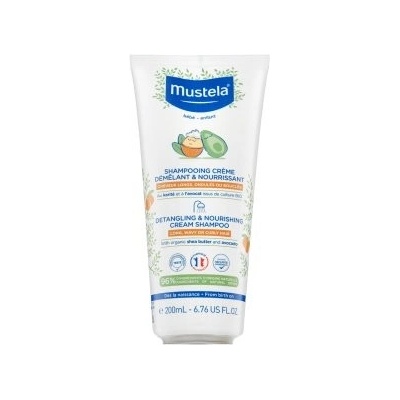Mustela Detangling & Nourishing detský šampón pre jednoduché rozčesávanie vlasov 200 ml