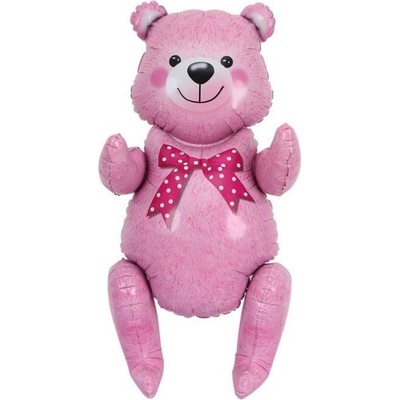 Cakesicq Fóliový balón ružový medvedík 81,5cm