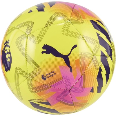 PUMA Футболна топка Puma Orbita Mini Premier League Football 25/26 - EPL 2025/26 - Yellow/Pink