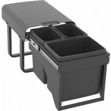 Ekotech Sinks EKKO FRONT Odpadkový koš 40 2 x 7 l + 1 x 15 l