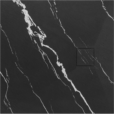 REA Magnum CARRARA BLACK 90 x 90 cm K7008