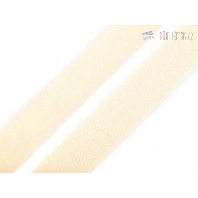 Suchý zips šírka 20 mm smotanový