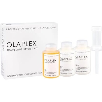 OLAPLEX Bond Multiplier No. 1 Traveling Stylist Kit подаръчен комплект: Bond Multiplier No. 1 100 ml + Bond Perfector No. 2 2 x 100 ml + Dosing Dispenser за жени