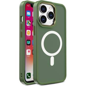 HQWear Кейс HQWear Color Matte за iPhone 15, съвместим с MagSafe, зелен (KXG0072524)