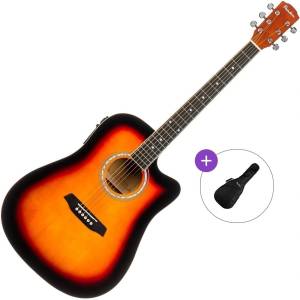 Pasadena PDC-10E Basic SET Vintage Sunburst Електро-акустична китара Дреднаут