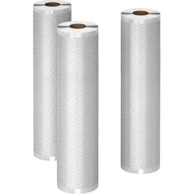 AENO Комплект 3 бр вакуумни ролки AENO AVSR25X500, Съвместими с VS1/VS2, 25 x 500 см, 7 слоя, За течна и твърда храна, Без BPA, Прозрачен (AVSR25X500)