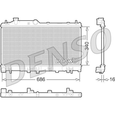 Chladič, chladenie motora DENSO DRM36013