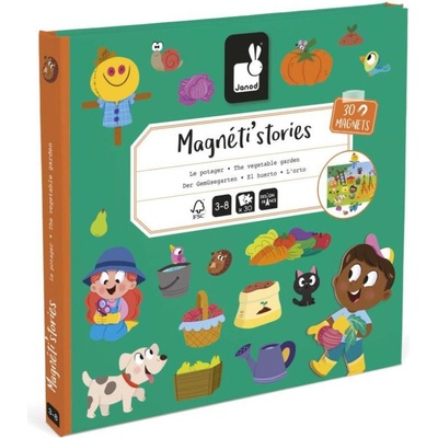 Janod Magnetická kniha Magnetistories Záhrada