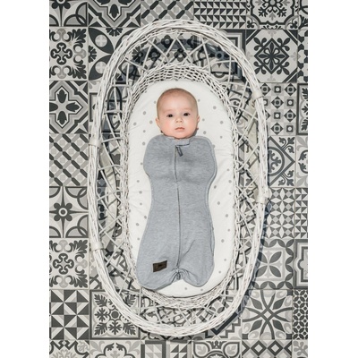 Sleepee Zavinovačka First Step Swaddle s čepičkou Světle Šedá