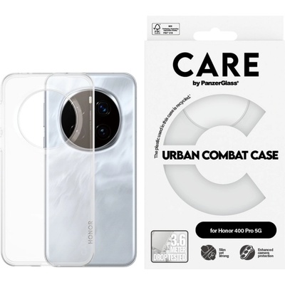 Panzer Гръб Care by PanzerGlass за Honor 400 Pro 5G, Flagship Case, Urban Combat, Прозрачен