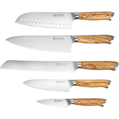 Samurai Standard s olivovým dřevem 5 ks