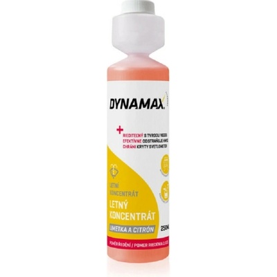 DYNAMAX Letná kvapalina do ostrekovačov 1:100 250 ml