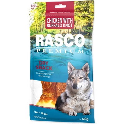 Rasco Premium uzel bůvolí obalený kuřecím masem 120 g